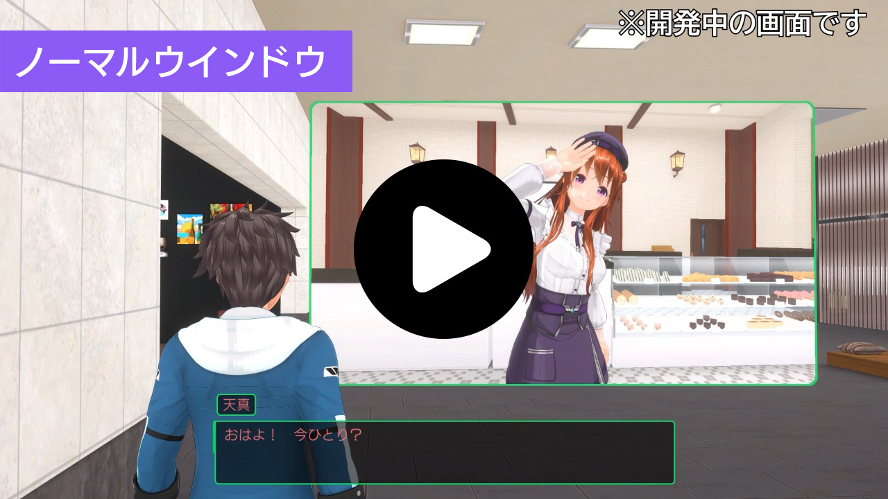 ビデオ通話機能（ノーマル会話Windowタイプ）